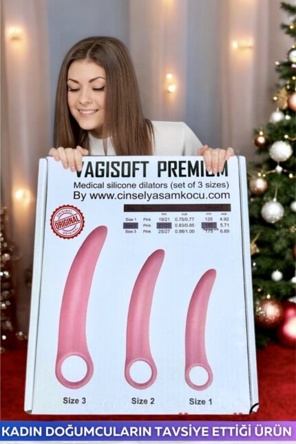 Vagisoft Vajinismus Profesyonel Tıbbi silikon 3 lü dilatör(Doktorların istediği kendi Markamızdır)Çok yumuşaktır