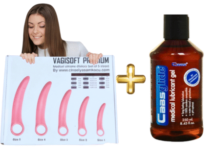 8 nolu vajinismus kadın hasta egzersiz seti 5 li yumuşak dilatör+lubricant